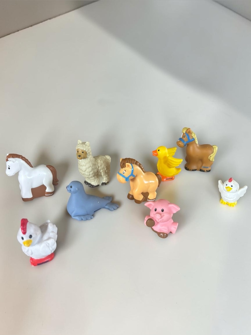 Fisher-Price Little People Animal Lot 9 Horse Pig Llama Seal Duck